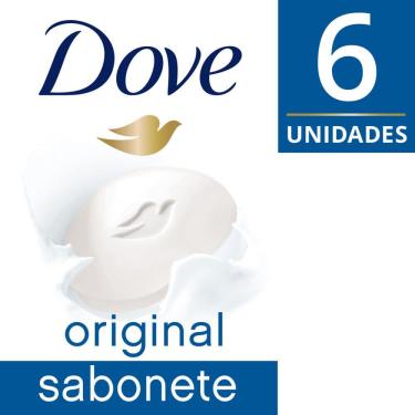 Imagem de Sabonete em Barra Dove  Branco 90g 6 unidades