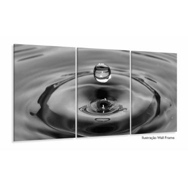 Imagem de Quadro decorativo Arte Gota de Água Mosaico 120x60 3 peças