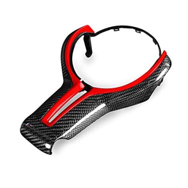 Imagem de FINMOKAL Substitua a capa de volante de fibra de carbono real para BMW M2 M3 M4 M5 M6 X5M X6M