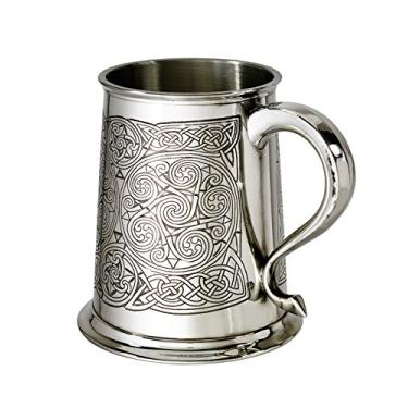 Imagem de Wentworth Pewter Caneca de estanho Celtic Spirals 1pt