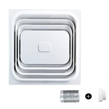 Imagem de Fã exausto Fã de teto duto banheiro banheiro integrado do teto de teto Tipo de teto de teto de exaustor doméstico com válvula de retenção e entrada de ar anular, 35W Ventiladores de ventilação