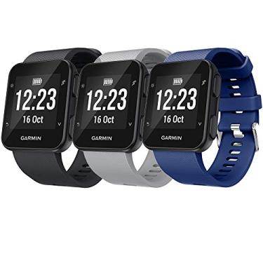Imagem de Pulseira para Garmin Forerunner 35, pulseira de silicone macio de substituição para smartwatch Garmin Forerunner 30 (sem rastreador)