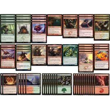 Imagem de MTG Decks & More Elite Red Green Dragon - Moderno Legal - Personalizado - Magic The Gathering - - 60 cartas