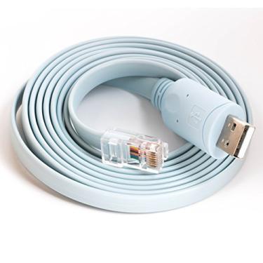 Imagem de Cabo de console USB RS232 para adaptador Cisco Roteador Rollover Cable Ftdi Chipset Rj45 cabo serial (1,8 m)