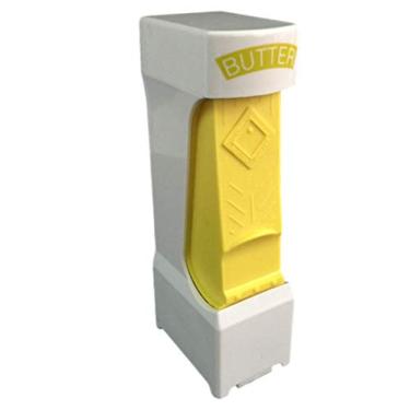 Imagem de Cortador de manteiga com um clique/cortador de queijo com manteiga/lâmina inoxidável/dispensador/cortador/cortador/cortador/dispensador/cortador/manteiga/recipiente de manteiga