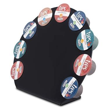 Imagem de Porta Cápsula Acrílico Três Preto - 9un.