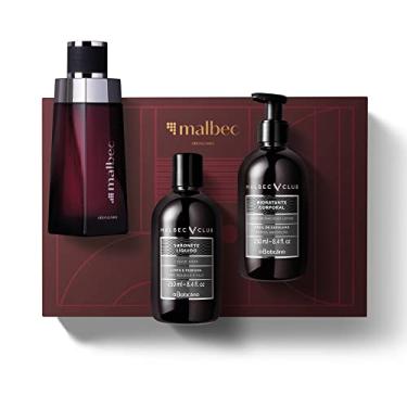 Imagem de Kit Presente Malbec: Desodorante Colônia 100ml + Loção Corporal 250ml + Sabonete Líquido Corporal 250ml
