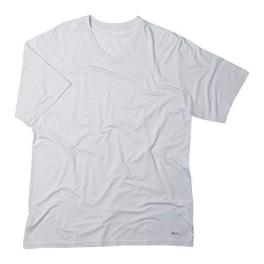 Imagem de Camiseta Micr Listr M.Curta C/Bord, Mash, Masculino, Branco, GG