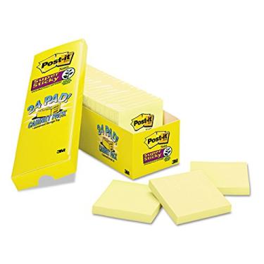 Imagem de Post-It 65424Sscp Canary Yellow Note Pads, 3 X 3, 90-Sheet, 24/Pack