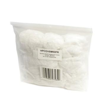 Imagem de Capas de fone de ouvido descartáveis sanitários para fones de ouvido pequenos, 100 sacos