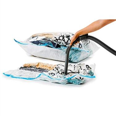 Imagem de Kit 04 Sacos à Vácuo Cobertor Roupa Edredom 70 x 110 cm Clink