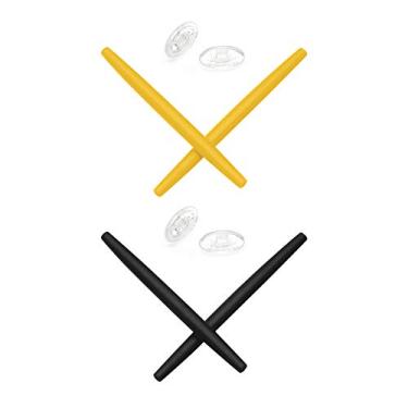 Imagem de Mryok — Protetor nasal de substituição para óculos de sol Oakley Transistor, Yellow & Black, One Size