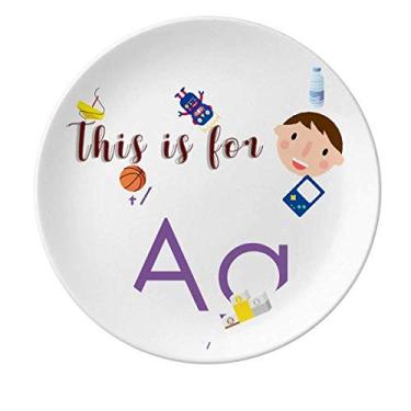 Imagem de Chemistry Elements Mesa de período Metais de transição Prata Ag Prato de porcelana Jantar Redondo Prato Masculino