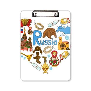 Imagem de Rússia Acordeão Catedral de São Basílio Placa de apoio A4