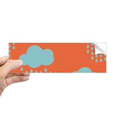 Imagem de DIYthinker Adesivo retangular para janela de notebook com estampa de chuva na nuvem