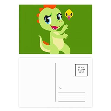 Imagem de Conjunto de cartões postal Dinosaur Kingdom Love You, cartão de felicitações por correio de aniversário