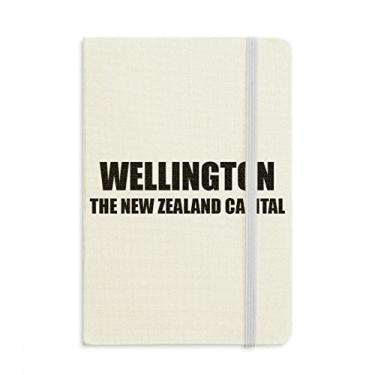 Imagem de Caderno oficial da Capital da Nova Zelândia da Wellington com capa dura de tecido