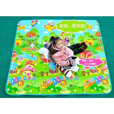Imagem de TAPETE INFANTIL BEBE PORTATIL DOBRAVEL TERMICO 180CMX117CM COM BOLSA PARA TRANSPORTE