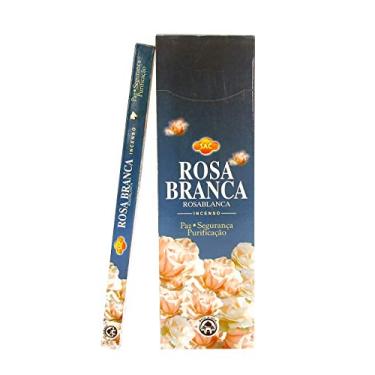 Imagem de Incenso Indiano Sac Rosa Branca 12 Caixinhas - 96 Varetas