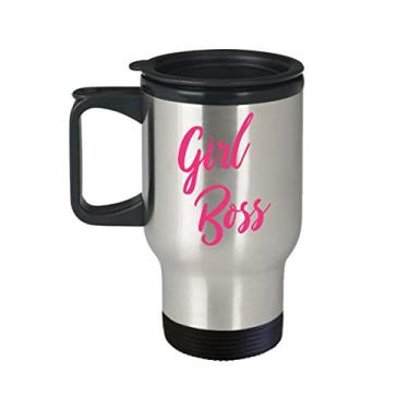 Imagem de Caneca de viagem Girt Boss – Caneca de chá divertido com isolamento de cacau quente – ideia de de Natal