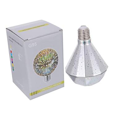 Imagem de OSALADI 1 Unidade lâmpada de lâmpada retrô de filamento bola de luz criativa decoração de diamante lâmpada elétrica decoração de de diamante Moda 3d