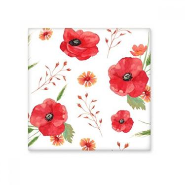 Imagem de Pintura de Arte Aquarela Flores Decoração Milho Orelhas de Papoula Azulejos de Bisque Cerâmica para Decoração de Banheiro Cozinha Azulejos de Cerâmica Azulejos de Parede