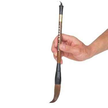 Imagem de SALFEE Pincel para caligrafia, pincel de cabelo de excelente qualidade para escrever casais, pincéis chineses de pintura em aquarela