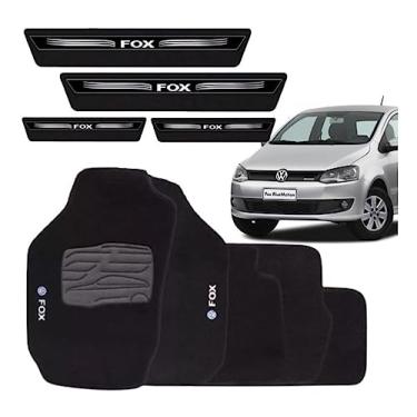 Imagem de Tapete Automotivo Carpete Fox 2003 A 2014 + Soleira Adesiva