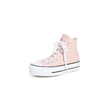 Imagem de Converse Women's Chuck Taylor All Star Lift Platform Sneakers, Pink Clay/Black/White, 9.5 Medium US