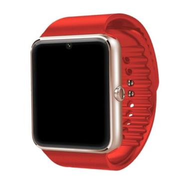 Imagem de BESPORTBLE Pedômetro pacometro pingometro smartwatch infantil relógio inteligente gt08 companheiro de telefone relógio inteligente com sim adulto Assistir relógio de telefone vermelho