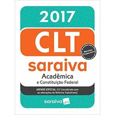 Imagem de Mini Código Saraiva 2017: Clt Acadêmica E Constituição Federal