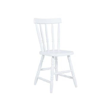 Imagem de Cadeira Ditália Madeira Maciça Eucalipto Cor:branco Branco