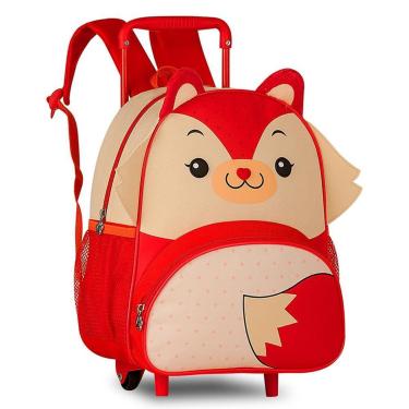 Imagem de Mochila Mini Infantil Raposa Escolinha Creche Tam P Rodinhas-Masculino
