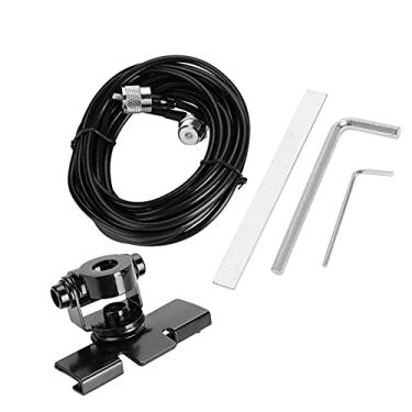 Imagem de Antena Cb Hatchback montada no porta-malas Suporte de montagem de antena de carro para rádio móvel Suporte de clipe de carro Tampa de porta-malas Hatchback Suporte de porta
