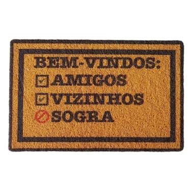 Imagem de Tapete de porta capacho divertido tapetinho de entrada (sogra)