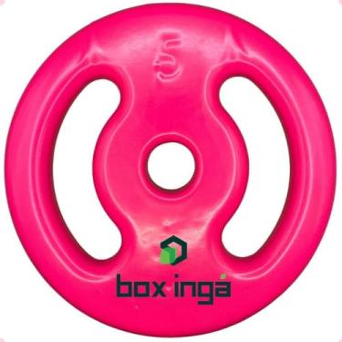 Imagem de Anilha Emborrachada 5kg - Rosa