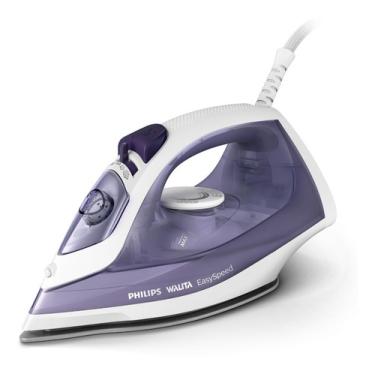 Imagem de Ferro De Passar Roupas À Vapor Philips Easyspeed Potência De 1400w Roxo E Branco Gc1752 110v GarmentCare