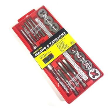 Imagem de Kit Macho E Tarracha (Cossinete) 20 Peças Lee Tools