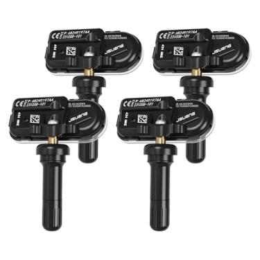 Imagem de Jsueng Sensor TPMS, pacote com 4 sensores de sistema de monitoramento de pressão de pneu para Jeep Cherokee Dodge RAM 1500 2500 3500 4500 substitui 68249197AA 68157568AA 433mhz