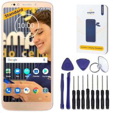 Imagem de Tela Frontal Display Touch Compatível Moto G6 Play Empório Standard Preto