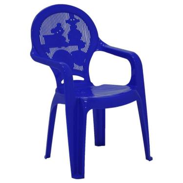 Imagem de Cadeira Infantil Tramontina Catty Estampada Em Polipropileno Azul