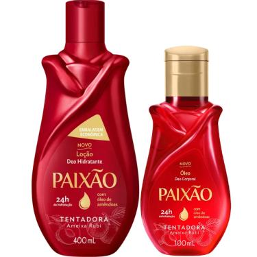 Imagem de Kit Paixão Tentadora Ameixa Rubi Hidratante Corporal + Óleo Corporal