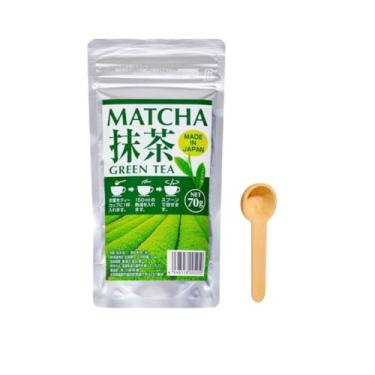 Imagem de Chá Verde Matcha em Pó Japonês Kawahara 70G + Mini Colher Medidora Ekos - Importado