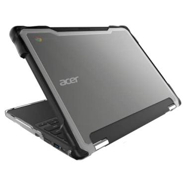 Imagem de A capa para laptop SlimTech da Gumdrop serve para Acer Chromebook Spin 512/R853T (2 em 1) projetada para estudantes, professores e salas de aula do ensino fundamental – resistente e resistente à prova