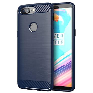 Imagem de Capa para OnePlus 5T, tecnologia de absorção de choque TPU com moldura elevada protetora para OnePlus 5T (azul)