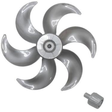 Imagem de Hélice Para Ventilador Cadence 6 Pás 40cm Prata Turbo + Trava da Hélic