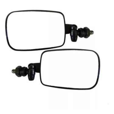 Imagem de Espelhos Retrovisor Fusca Mexicano Preto Braco Curto Convexo - ROSSO &