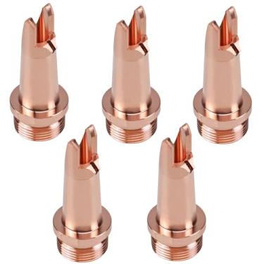 Imagem de WTTTOOLS Bocal de soldagem a laser, 5 peças, kit de ponta de bocal de soldador a laser CS-12 bocais de cobre M16 H44 para pistola de solda a laser portátil, cabeça de soldador a laser, máquina de
