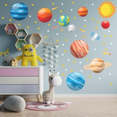 Imagem de Adesivo De Parede Decorativo Infantil Sistema Solar - SHD  Soleil Home