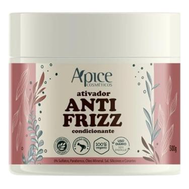 Imagem de Apice Ativador Anti Frizz Condicionante 500g - Creme Anti-Frizz Cabelo Fragrância Sem Sulfatos ou Parabenos Dermatologicamente Testado Pote Apce